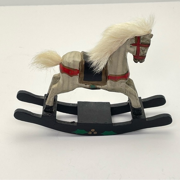 Folk Vintage Rocking Horse Holiday - Picture 3 of 15